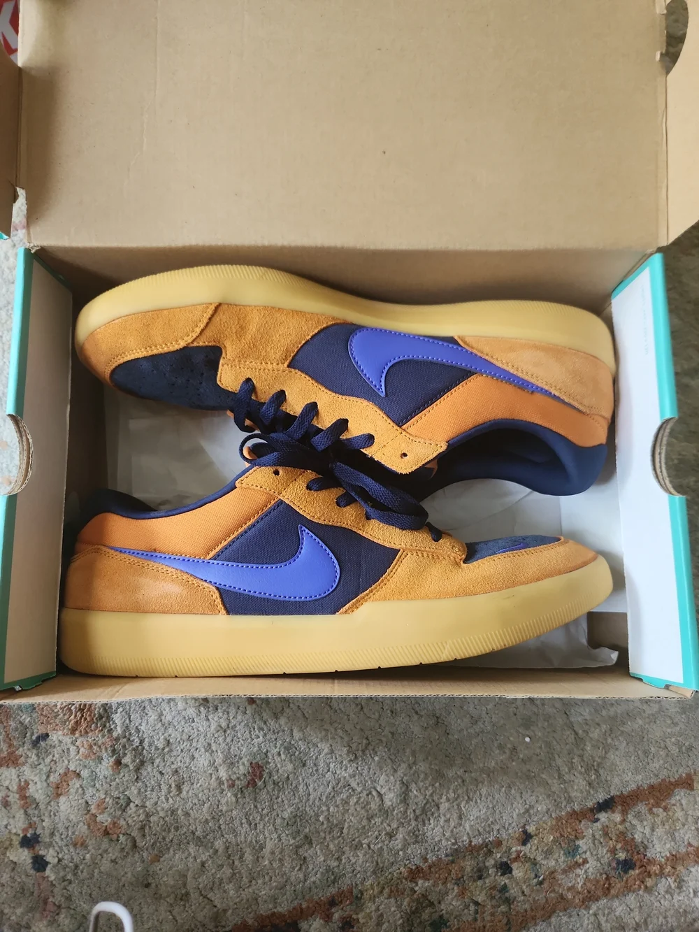 Size 14 - Nike Force 58 SB Monarch Midnight Navy With Box